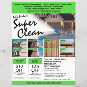 Pressure Power Washing  Flyer EDDM Template