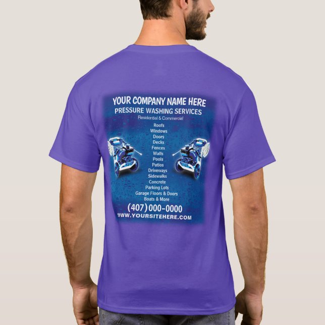Pressure Power Washing Shirt Template (Back)