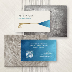 Pressure Power Window Washing Business Card
