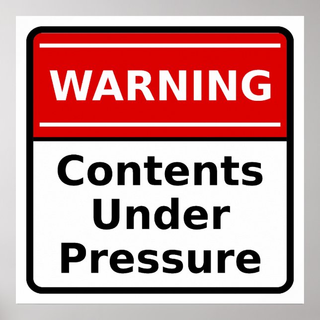 Pressure Warning Poster (Front)