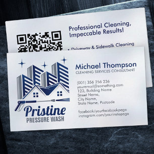Pressure Wash services Business Card