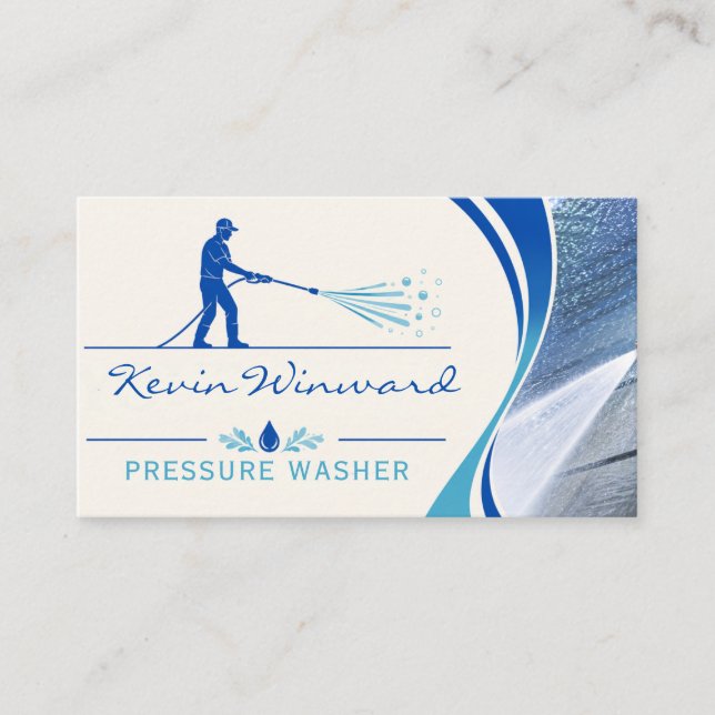 Pressure Washer Business Card (Front)