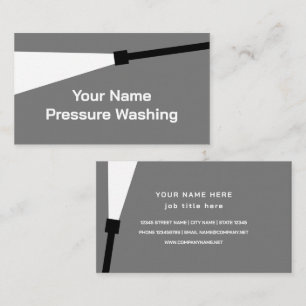 Pressure Washer Cleaning business card template