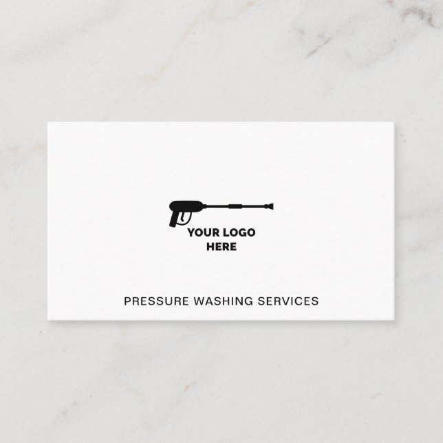 Pressure Washing Add Your Logo Business Card (Front)