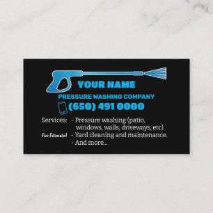 Pressure washing Business Card