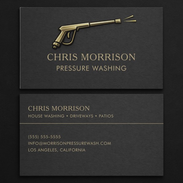 Pressure Washing Business Card (Creator Uploaded)