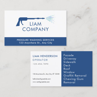 Pressure Washing Business Cards