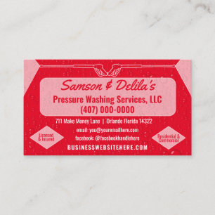 Pressure Washing & Cleaning Business Card Template