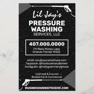 Pressure Washing & Cleaning Template Flyer