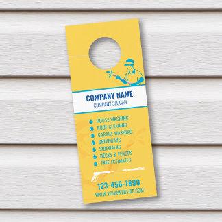 Pressure Washing Door Hanger, Power Washer Hanger