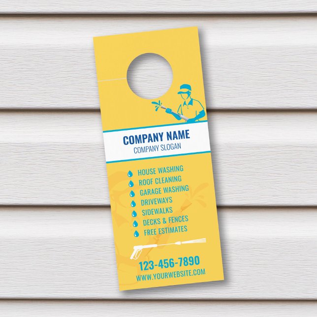 Pressure Washing Door Hanger, Power Washer Hanger (Creator Uploaded)