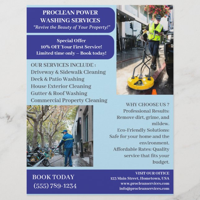 Pressure Washing  Flyer (Front)