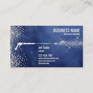 Pressure Washing House Cleaning Roof Cleaning Bus Business Card