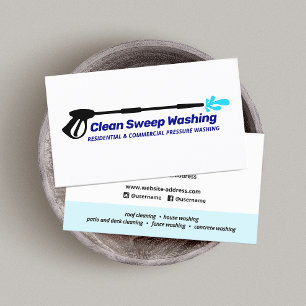 Pressure Washing Power Cleaning  Business Card