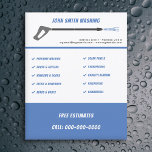 Pressure Washing & Power Wash Cleaning Flyer<br><div class="desc">A flyer with a high pressure cleaner illustration for pressure washing & cleaning services company!</div>