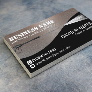 Pressure Washing Power Wash Copper Metal Cleaning  Business Card