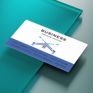 Pressure Washing Power Wash Professional Cleaning Business Card