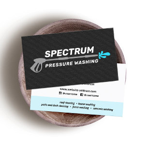 Pressure Washing Power Washing Gold Black Busines Business Card