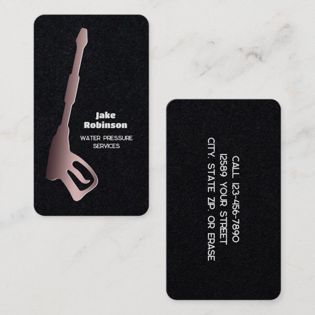 Pressure Washing Premium Business Card (Front/Back)