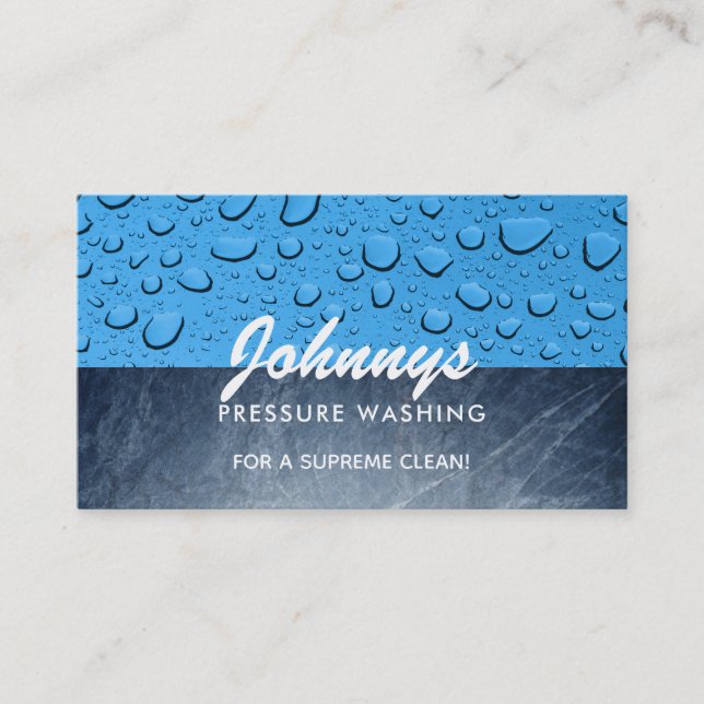 Pressure Washing Slogans Business Cards (Front)