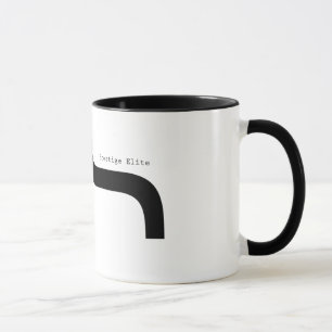 Prestige Elite Font Parenthese Moustache Mug