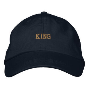 Prestige KING Crown Black-Hat Signature Stitched Embroidered Hat