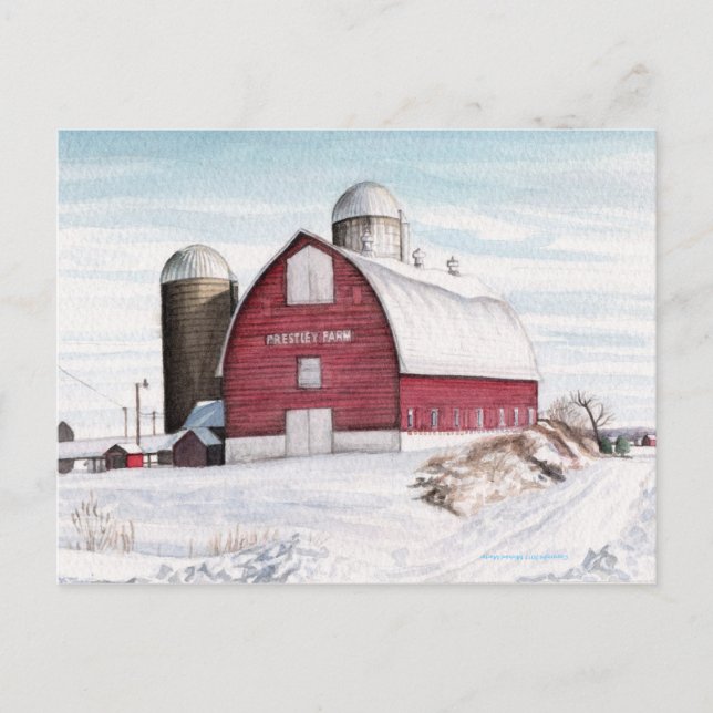 Prestley Barn Postcard (Front)