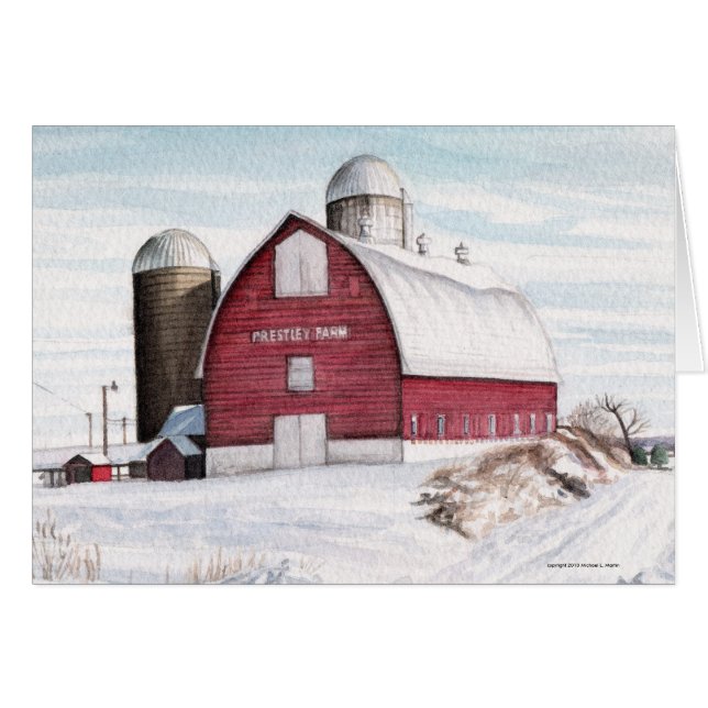 Prestleys barn 2010, copyright 2010 Michael L. ... (Front Horizontal)