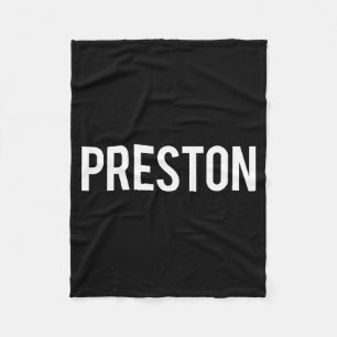 Preston - Cool New Funny Name Fan Gift Tee  Fleece Blanket