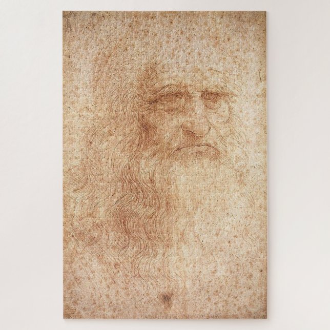 Presumed Self-Portrait of Leonardo da Vinci Jigsaw Puzzle (Vertical)