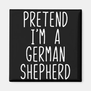 Pretend A German Shepherd Dog Costume Halloween Magnet