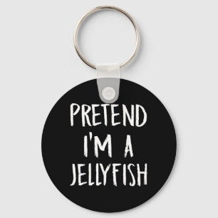 Pretend A Jellyfish Costume Funny Halloween Party Key Ring