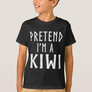 Pretend a kiwi family halloween costume matching T-Shirt