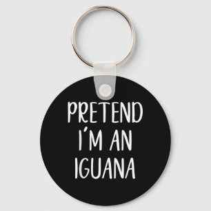 Pretend An Iguana Costume Halloween Funny Easy Kid Key Ring