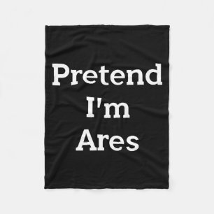 Pretend Ares Costume Greek God Funny Halloween Fleece Blanket