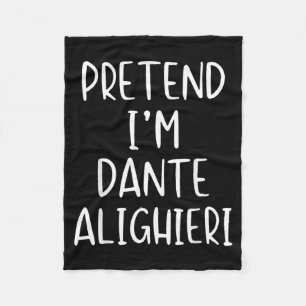 Pretend Dante Alighieri Costume Halloween Funny Fleece Blanket