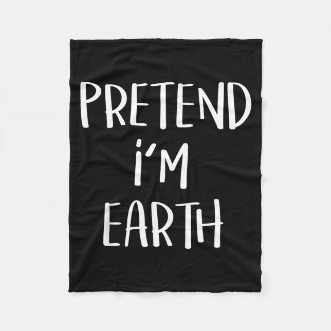 Pretend Earth Element Costume Funny Halloween Fleece Blanket (Front)