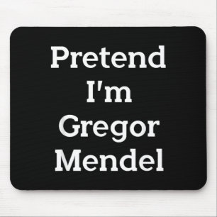 Pretend Gregor Mendel Costume Funny Halloween Mouse Pad