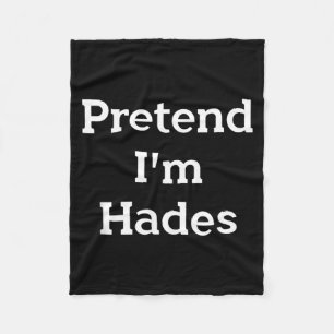Pretend Hades Costume Greek God Funny Halloween Fleece Blanket