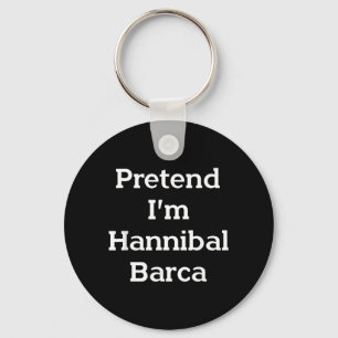 Pretend Hannibal Barca Costume Funny Halloween Key Ring