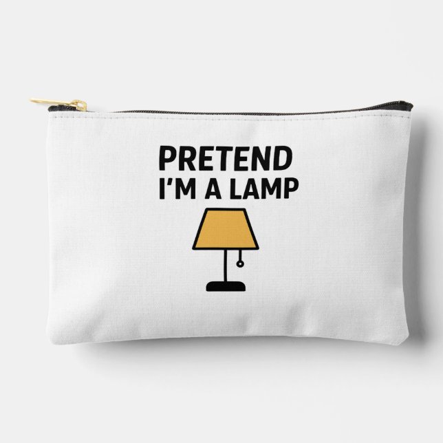 Pretend I’m A Lamp Funny cosmetic bag (Front)