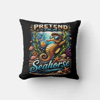 Pretend I’m a Seahorse Cushion