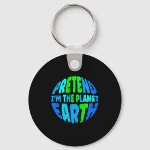 Pretend I M The Earth Funny Lazy Matching Hallowee Key Ring