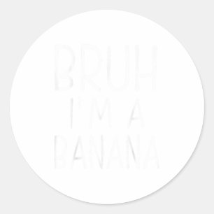 Pretend Im A Banana Funny Halloween Costume Party  Classic Round Sticker