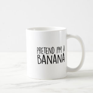 Pretend I'm A Banana Funny Lazy Halloween Costume Coffee Mug