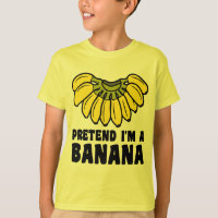 Pretend I'm A Banana lazy Halloween costume