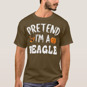 Pretend Im A Beagle Halloween Costume Men Women Ki T-Shirt