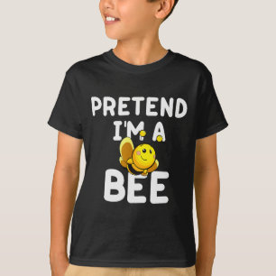 Pretend I'm A Bee Funny Lazy Easy Halloween Costum T-Shirt