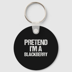 Pretend I'm A Blackberry Funny Lazy Halloween Cost Key Ring