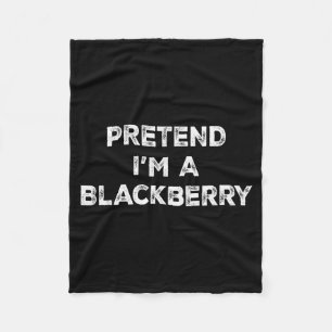 Pretend I'm A Blackberry Lazy Halloween Costume  Fleece Blanket